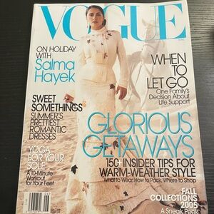 Vogue Magazine June 2005 Salma Hayek Cover No Label